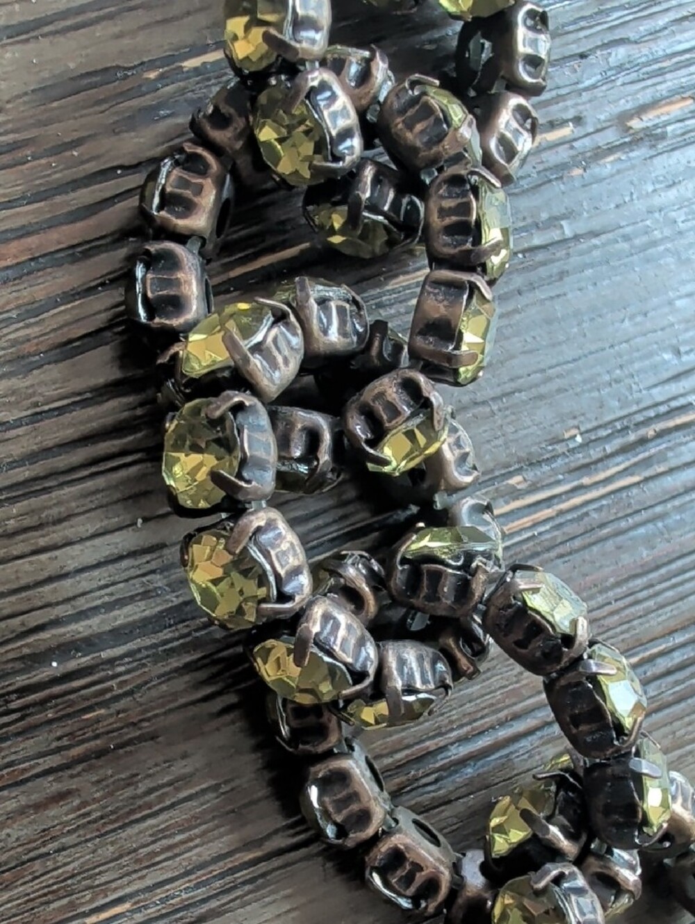 J Crew Yellow Crystal Chain Link Necklace - Women Jewelry - Picture 3 of 3